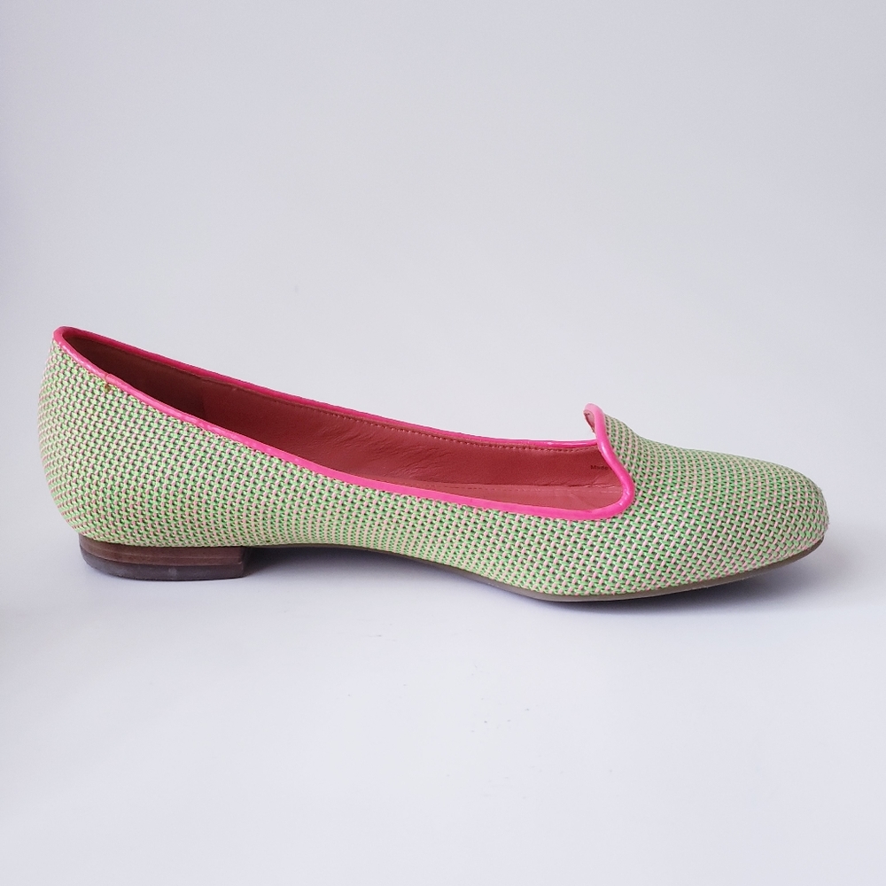 Vintage Via Spiga Green and Pink Flats - Picture 7 of 15